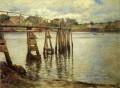 Jetty at Low Tide aka The Water Pier landscape Joseph DeCamp